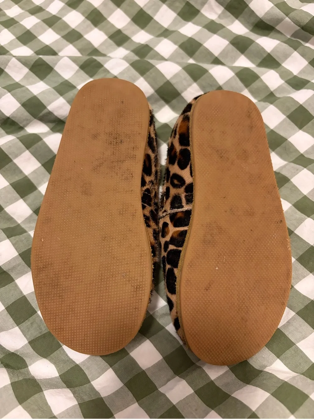 Kids Sabah Leopard Print Slip-On Shoes - fur